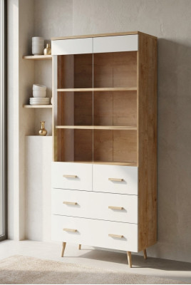 Moderne kasten Kast Wandmeubel Boekenkast Plank Vitrinekast - Model Brillo