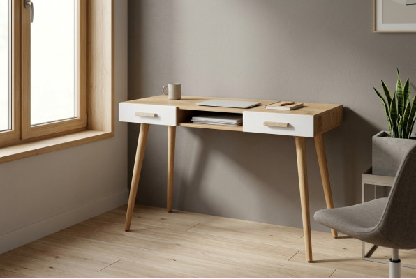 Schrijftafel Tafel Schrijftafels Kantoor Chef Tafels Inrichting Meubels Hout Nieuw