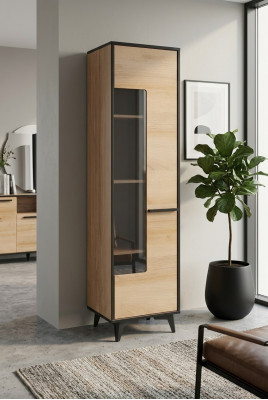 Woonkamer kijkt op schroeft designkasten glas meubilair Moderne vitrinekasten Vitrines Nieuw.
