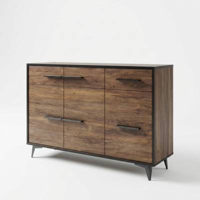 Kommode Plank Kast Plank Echt Hout Zijlaag Bord Ontwerp Dressoir Kasten