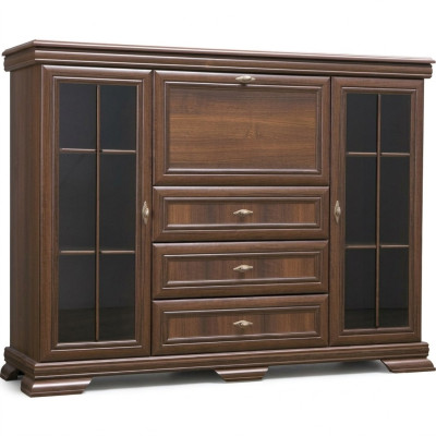 Woonkamerkast 158cm XXL laagbord dressoir houten ladenkast sideboard ladekasten