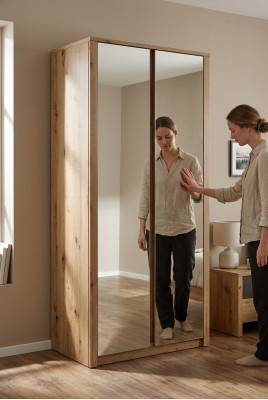 Kledingkast Houten kast Modern Slaapkamer Kasten Houten Meubels Inrichting