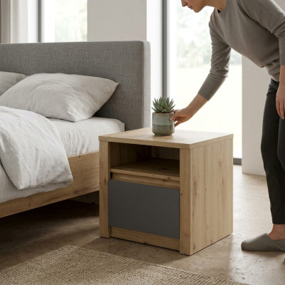 Bijzettafel Ladekast Nachtkastje Kast Tafel Nachtkast Nachtkastje