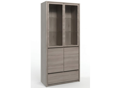 Eetkamer hout woonkamer meubels vitrine dressoir vitrines glazen kasten