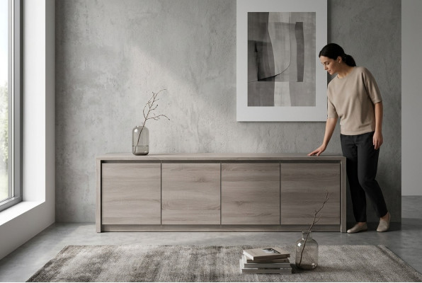 RTV Design Dressoir TV Muur Hoogglans Lowboard Luxe Commode Kast Nieuw