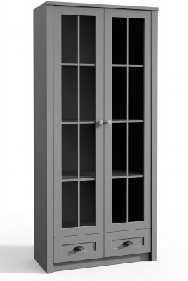 Vitrine Rek Archiefkast Glasinloodkast Antiek Luxe Kast Houten Meubels Kasten