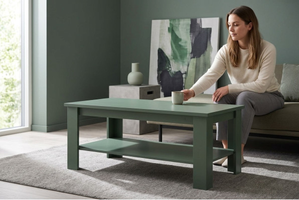 Massieve meubel bijzettafel salontafel koffietafel hout 120x60cm Nieuwe tafels
