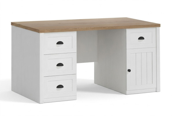 Schrijftafel Houten Tafel Massieve Tafel Kantoorinrichting Landhuis Kantoor Meubels Tafels