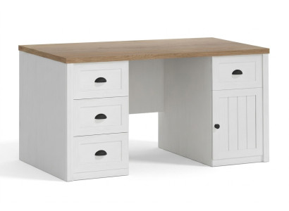 Schrijftafel Houten Tafel Massieve Tafel Kantoorinrichting Landhuis Kantoor Meubels Tafels