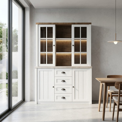 Klassieke kasten Kast Dressoir Bovenstuk Commode Wandmeubel W2D Commode