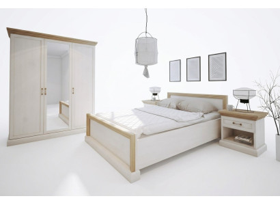 Slaapkamer set ontwerp Modern Luxe Bedden Bed Nachtkastje Kledingkast 4-delig