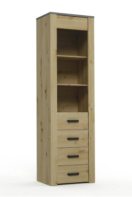 Eetkamerkast Staande vitrinekast Plank Vitrines Vitrine XL-W1D Hout Modern Kast