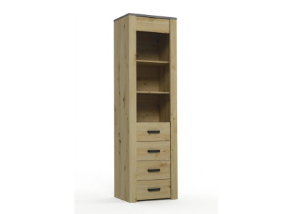 Eetkamerkast Staande vitrinekast Plank Vitrines Vitrine XL-W1D Hout Modern Kast