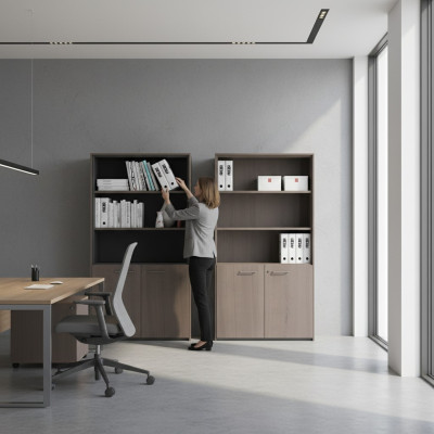 Meubels Inrichting Plank Planken Hout Ontwerp Nieuw Archiefkast Kast Kantoor Systeem