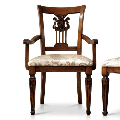 Ontwerp gestoffeerde massief houten stoel stoelen zitting rugleuning kantoor kantoor eetkamer luxe nieuw
