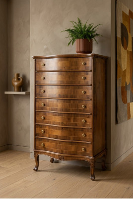 Hoge kast ladenkast meubels opslagplank kast dressoir hout nieuw