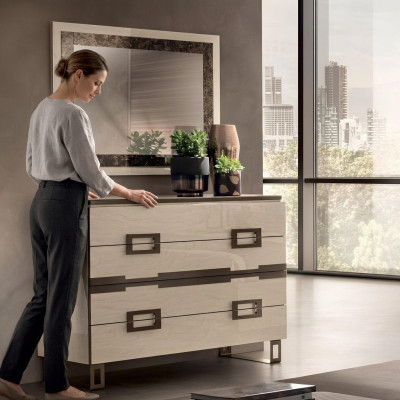 Stel dressoirspiegel hout dressoir dressoir kast ontwerp modern meubelgroep