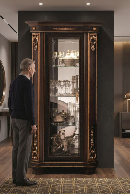 Vitrinekast Klassieke vitrines Woonkamerkasten Decoratie dressoir Nieuw