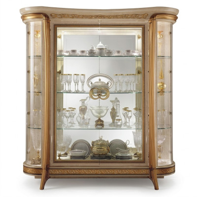 Vitrine kast Vitrines Woonkamer kasten Show Design Italiaanse meubels Nieuw