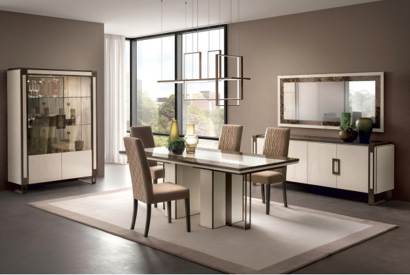 Eettafel + 4x stoelen Stoel Modern Eetkamer Set Eetgroep Tafel Tafels Set
