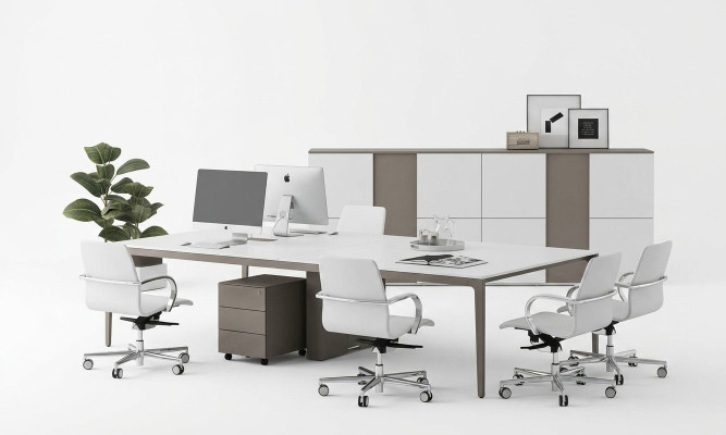 Vergadertafel Meeting 320cm groot Tafel vergadertafel Modern Kantoor Tafels nieuw