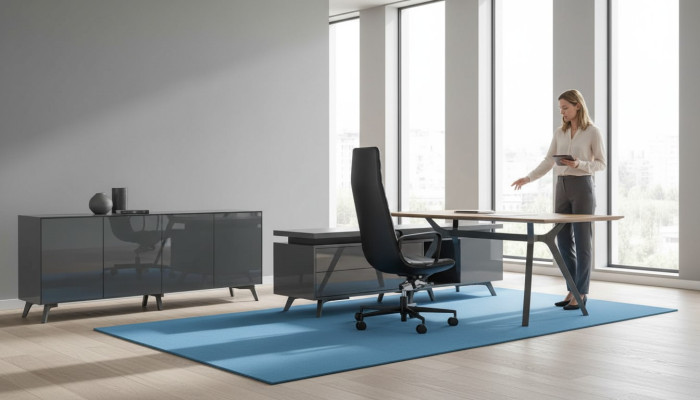 Ontwerp bureau Italiaanse meubels Inrichting computermeubels Tafel Frezza
