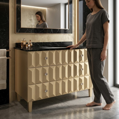 Wasbak Wastafel Klassieke kast Italiaanse badkamer Onderkast