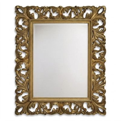 Klassieke designer echte houten lijst XXL spiegel 105x85.5 Spiegelmodel 1577.