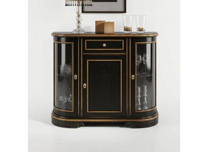 Vitrine kast Klassieke vitrines Woonkamer meubel Massieve kasten dressoir