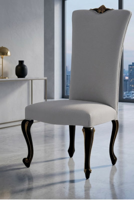 Eetkamerstoel stoel eetkamer stoelen Relax stoel fluweel hout Beige zitontwerp