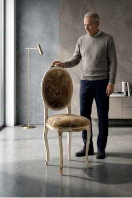 Ontwerp gestoffeerde stoel Royal stoelen eetkamerstoel bureaustoel stoel barok Art Deco