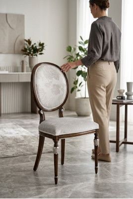 Eetkamerstoel Fauteuil Stoel Ontwerp Gestoffeerde Stoel Fauteuils Meubels
