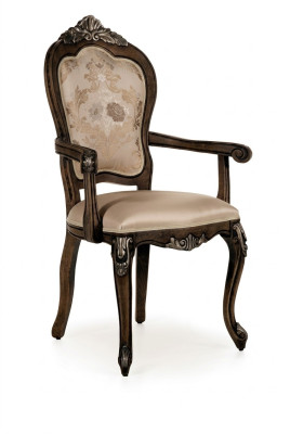 Ligstoel Hout Bekleding Klassieke Eetkamer Meubels Houten Stoel Stoelen Fauteuil Meubels