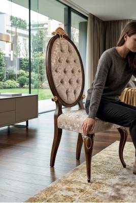 Eetkamerstoel kantoorstoel designstoel houten stoelen gestoffeerde stoel woonkamerstoel