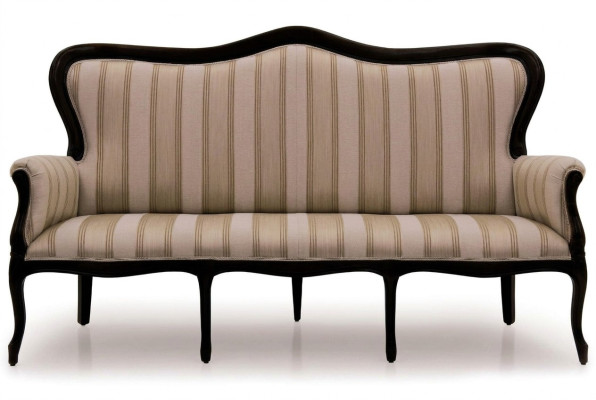 Ontwerp driezits bank gestoffeerde bank Art Deco 3-zits bank meubels bruine stoel
