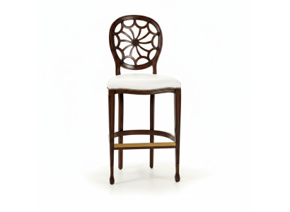 Beklede stoelen Lounge Club Luxe Houten Fauteuil Ontwerp Stoel Barkruk Barkruk