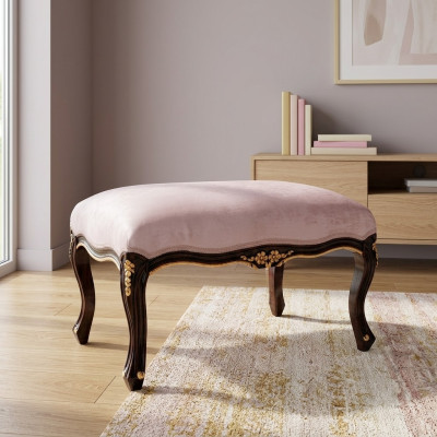 Ottomaanse chaise longue bank textiel ontwerper voetenbank bijzettafelkruk