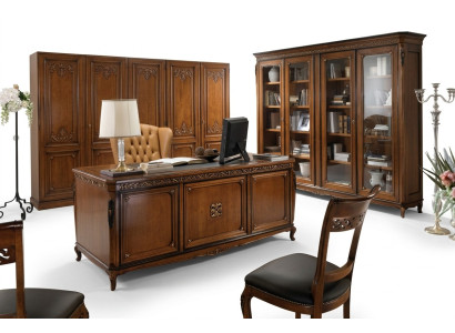 Ontwerp bureau tafel bureau stoel inrichting tafelstoel 2-delig massief hout