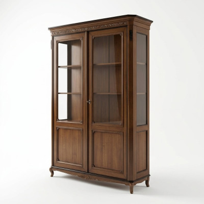 Moderne dressoir commode vitrine dressoir kasten hout massief hout