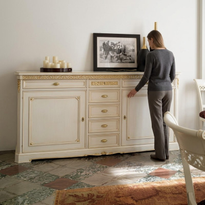 Ontwerp van tv dressoir-kommode woonkamer kast plank luxe woonkamermeubel.
