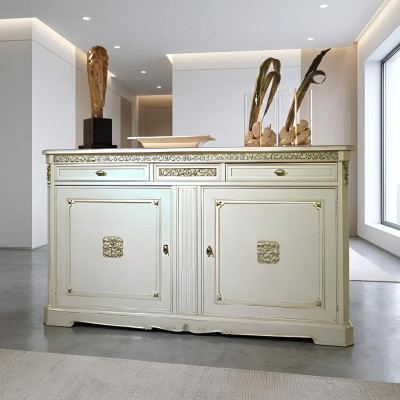 Luxe Italiaanse houten meubels dressoir klassieke stijl dressoir hout nieuw