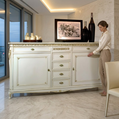 Lage Zijkast Kast Woonkamer Plank Houten Kasten Ontwerp Commode Dressoir