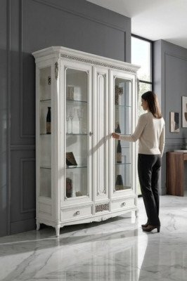 Ontwerp dressoir Italiaanse meubels Sideboard Designer Luxe Houten Vitrinekast