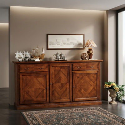 Laden kast Houten dressoir Kast Kasten Massief Lades Woonkamer