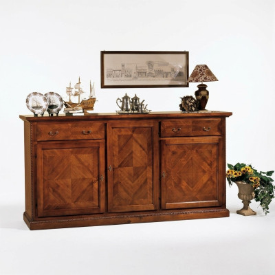 Laden kast Houten dressoir Kast Kasten Massief Lades Woonkamer