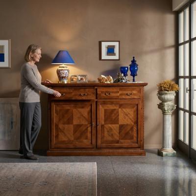Laden meubels Massief houten dressoir dressoir dressoir bruin dressoir kast
