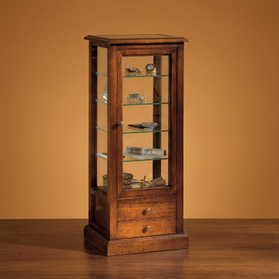 Woonkamer meubels dressoir massief houten vitrines glazen kast echt houten vitrine