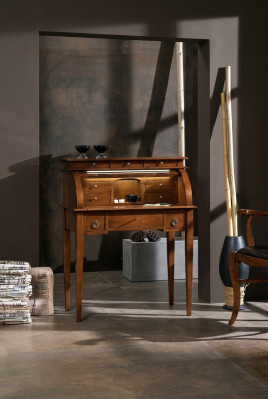 Werktafel Secretaris Kantoormeubelen Massief Hout Secretaris Tafel Bureau Bruin