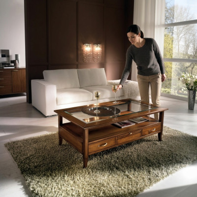 Tafel Bijzettafel Tafels Bank Modern 130cm Ontwerp Vierkant Salontafel Houten Tafel Nieuw