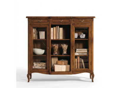 Boekenkast Dressoir Klassieke meubels Planken Hout Woonkamer Vitrinekast